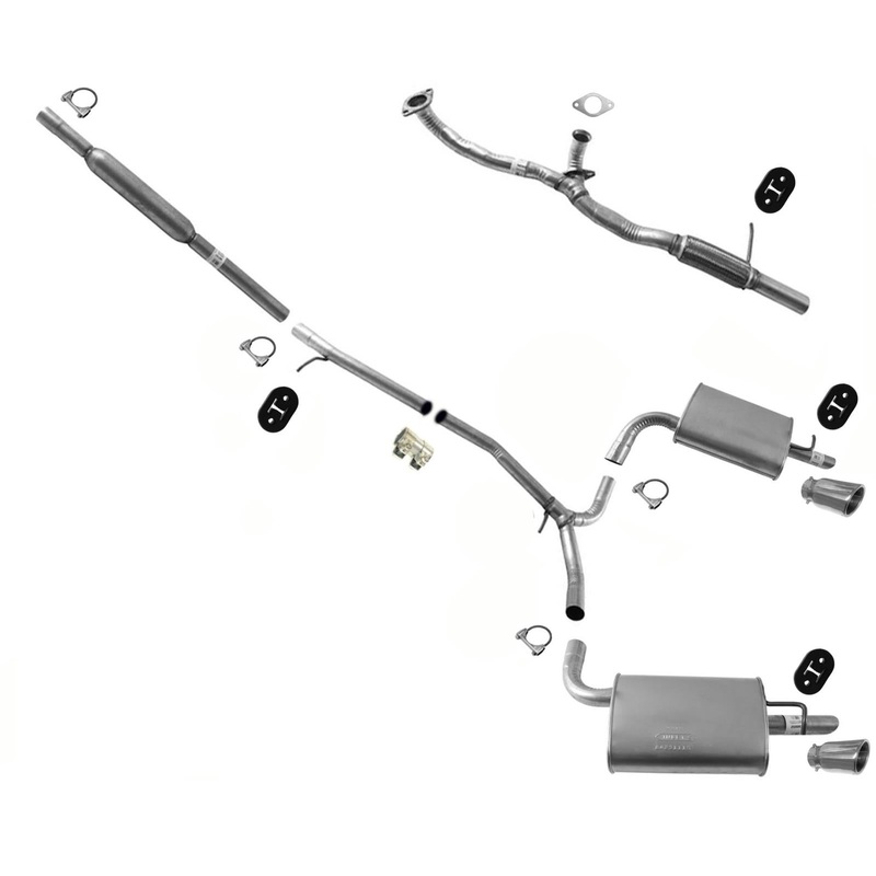 Dual OE Style Exhaust Muffler Pipe System For Ford Explorer 3.5L 2011-2017