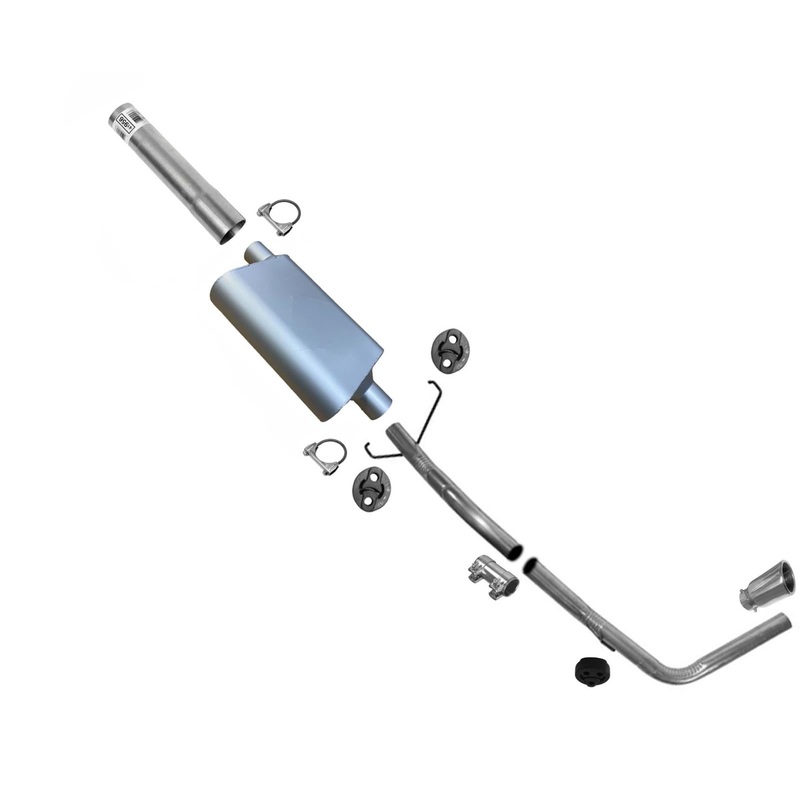 Exhaust Performance Muffler Tail Pipe Chrome Tip fits 2000-2006 Toyota Tundra