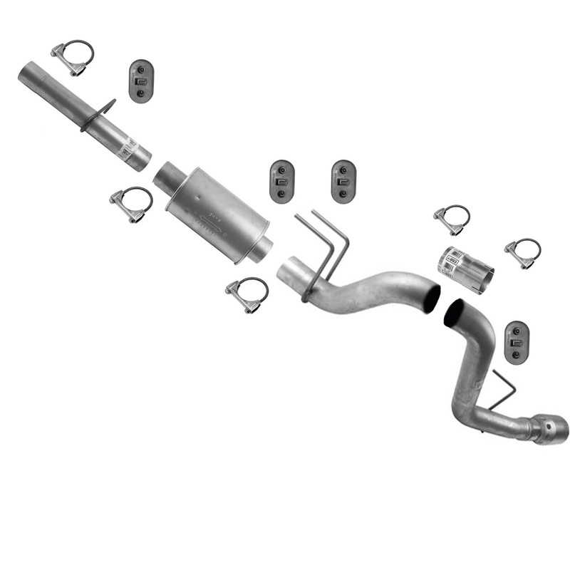 Exhaust Pipe Muffler Tail Pipe Fits 08-10 Ford F250 Super 6.4L 158.0" Wheelbase