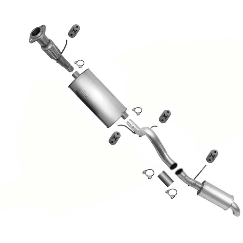 Exhaust System Ext Flex Pipe Muffler Tail Pipe For Chevrolet Tahoe 4.8L 2007-08