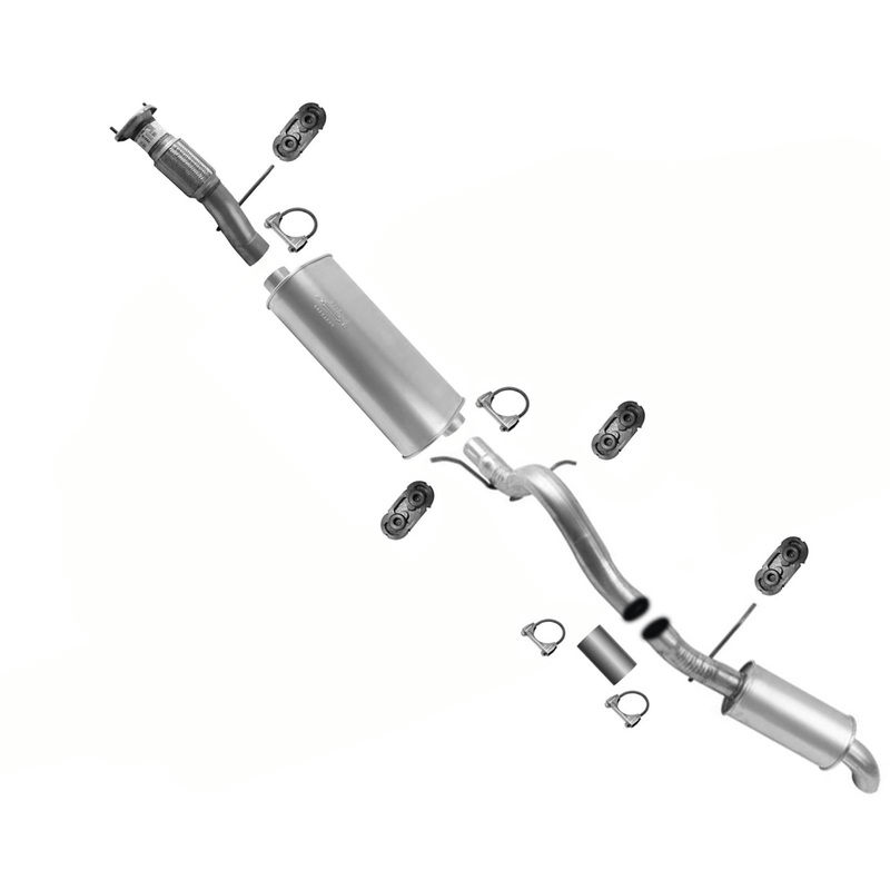 Exhaust System Ext Flex Pipe Muffler Tail Pipe For Chevrolet Tahoe 6.2L 08-09