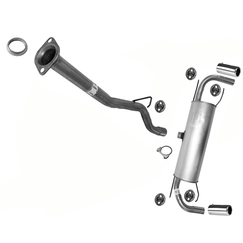 Exhaust System Extension Pipe Muffler Tail pipe For Mazda RX-8 RX8 2004-2008