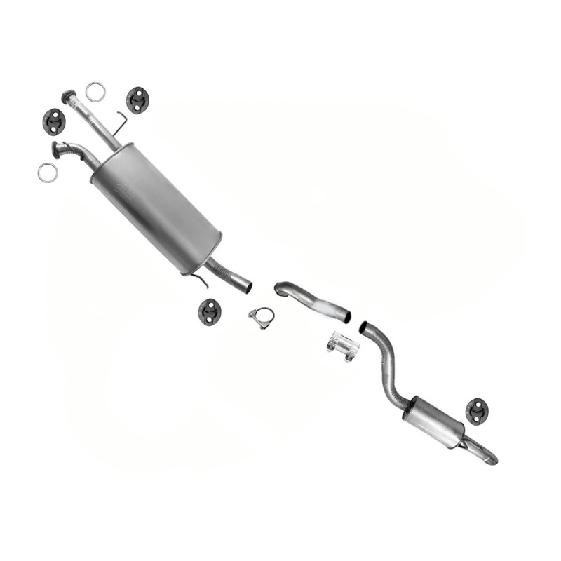Exhaust System Muffler Tail Pipe For 2008 09 10 11 2019 Toyota Sequoia 4.6L 5.7L