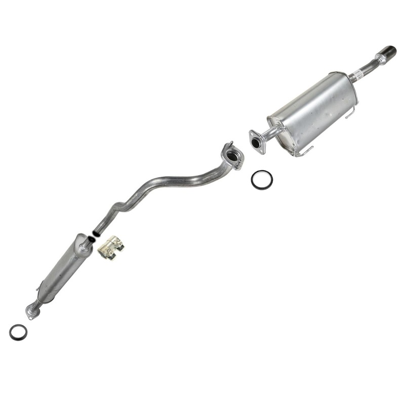 Exhaust System Resonator & Muffler For 2013 2014 2015 2019 Nissan Sentra SR 1.8L