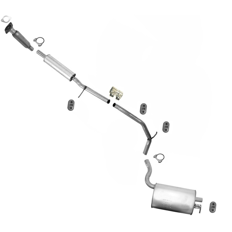 Exhaust System Resonator Muffler Pipe for 10-12 Ford Flex 3.5L Natural Aspirated