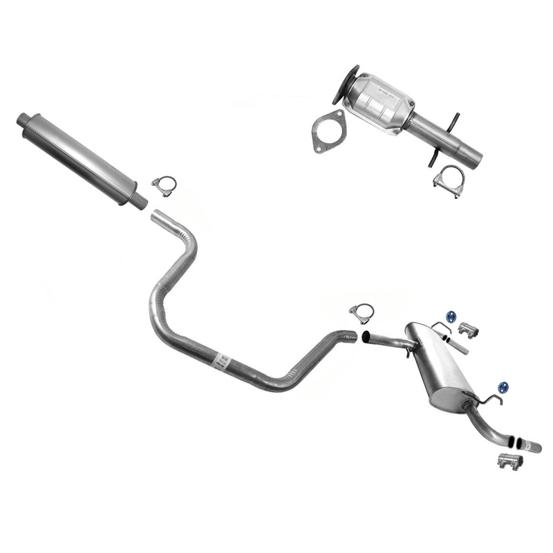 Ext Pipe Dual Outlet Muffler Exhaust System For Chevrolet Malibu LTZ 3.6L 09-12