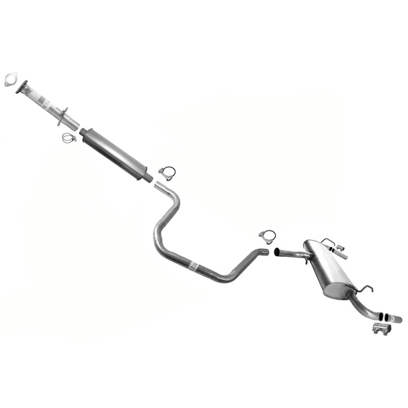 Ext Pipe Dual Outlet Muffler Exhaust System For Chevrolet Malibu LTZ 3.6L 2008
