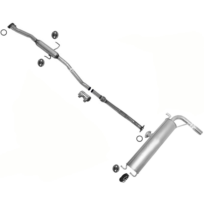 Extension Pipe & Rear Muffler Exhaust With Gasket For Toyota Rav4 2.0L 01-2003