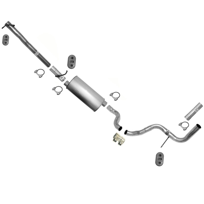 Fits 05-09 Ford E350 Super Duty Cutaway Van 5.4 Muffler Tail Pipe Exhaust System