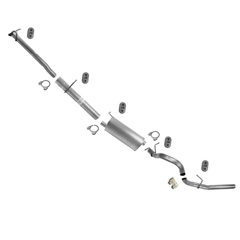 For 08-10 Ford F250 Super 5.4L Exhaust Muffler Pipe System With 156.2 Wheel Base