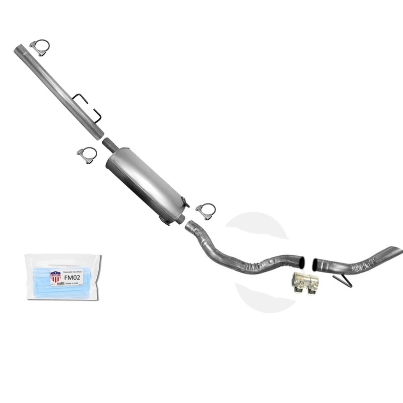 For 09-2013 Ram 1500 120" Wheelbase only 3.7L 4.7L Muffler Exhaust Pipe System