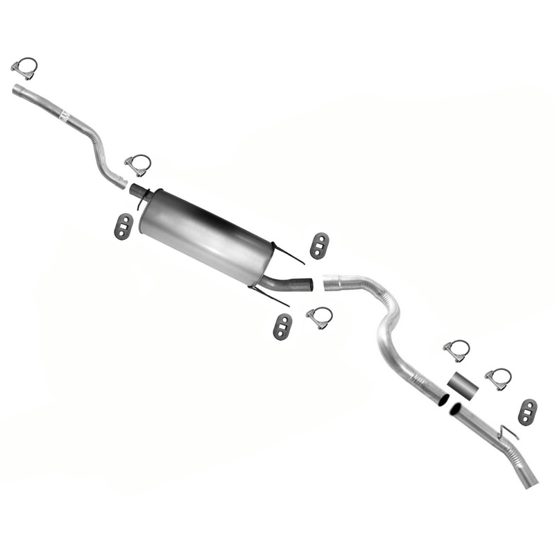 For Dodge Durango 3.7L 2004-2007 High Flow / Output Muffler Exhaust Pipe System