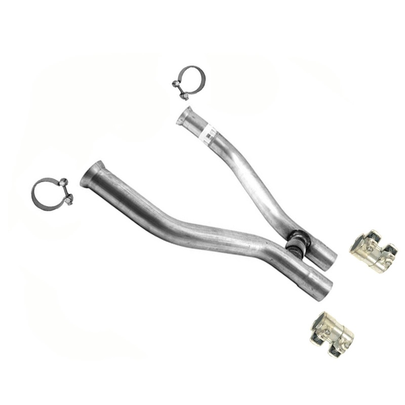 Front H Exhaust Flex Pipe for 2011-2014 Ford Mustang 5.0L With Clamps