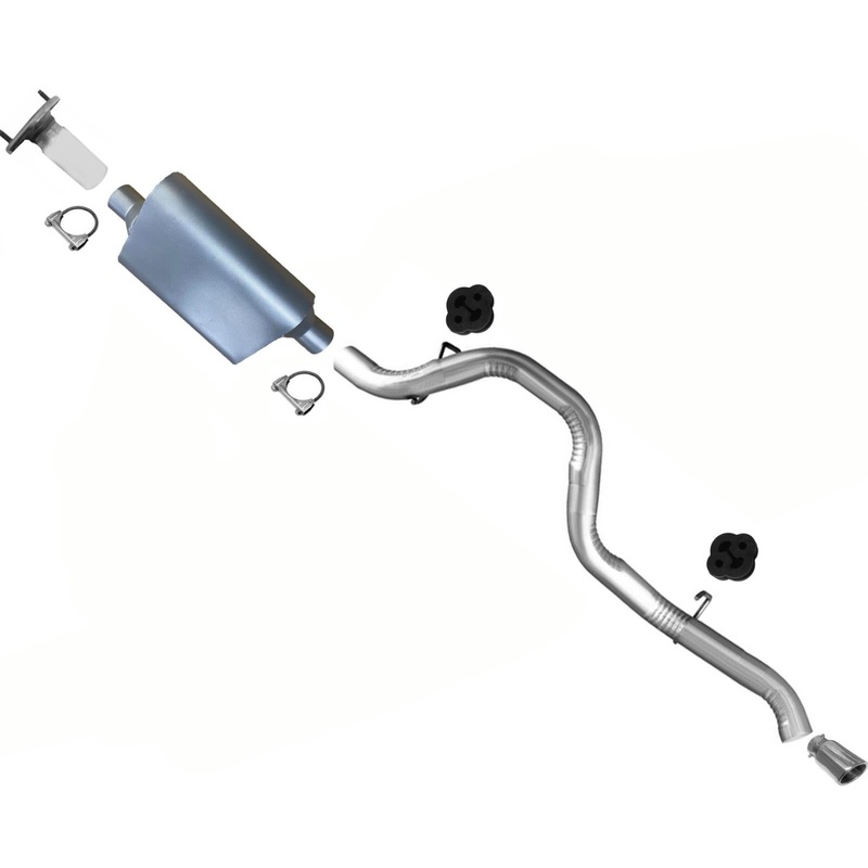 Hi Flow Performance Muffler Pipe System For Jeep Wrangler 2001 2002 2003 2006