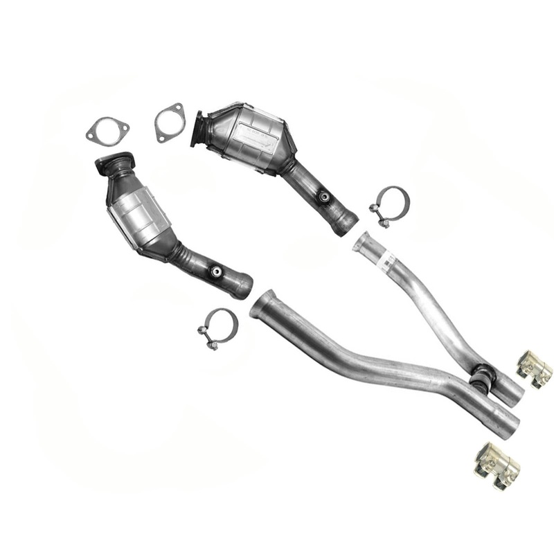 Left and Right Catalytic Converters Eng H Flex For 2011-2014 Ford Mustang 5.0L