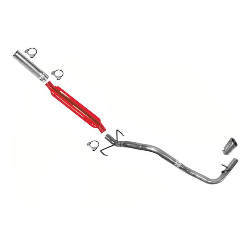 Performance Weld on Muffler Pipe for Toyota Tacoma 2.7L 95-04 121.9" Wheelbase