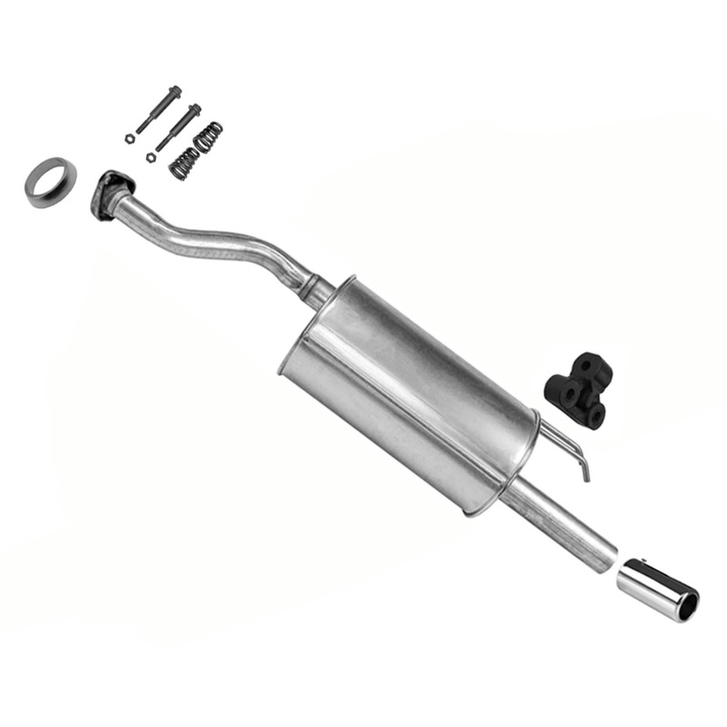 Rear Muffler Tail pipe Bolts Chrome Tip For Honda Civic 1.8L 2006 07 2010 2011