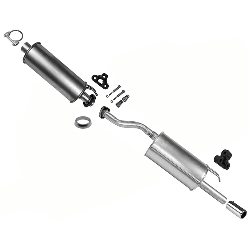 Rear Resonator W/ Muffler Tail pipe For Honda Civic 4 Door Sedan 1.8L 2006-2011