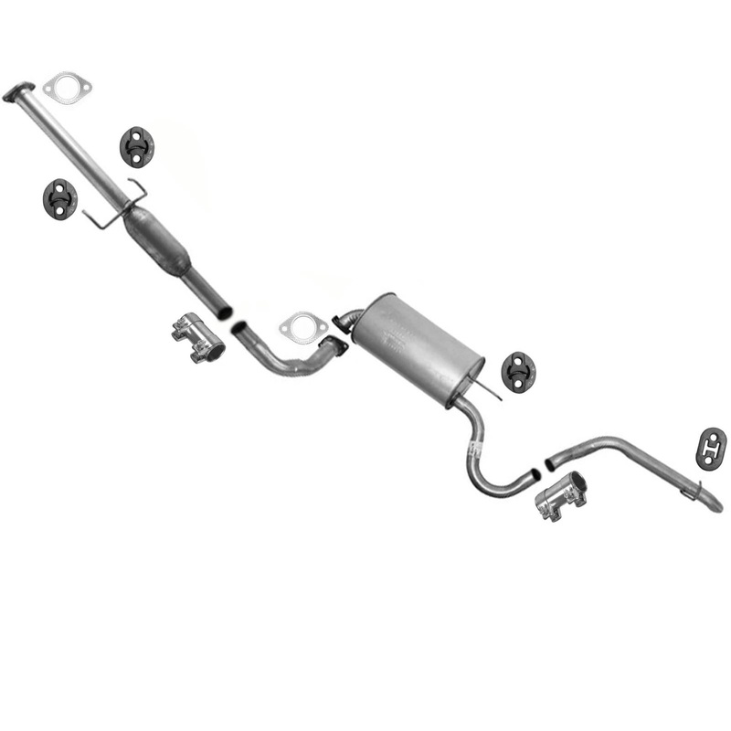Resonator Extension Pipe Muffler Exhaust System For 11-2012 Hyundai Elantra 2.0L