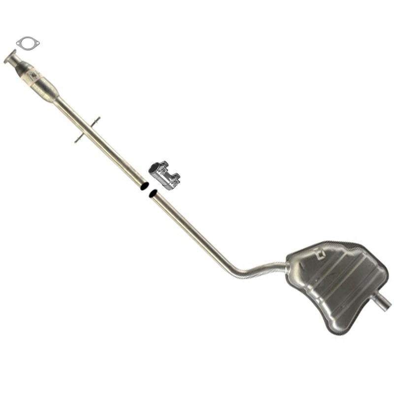 Resonator Extension Pipe Muffler Exhaust System For 2002-2008 Mini Cooper 1.6L