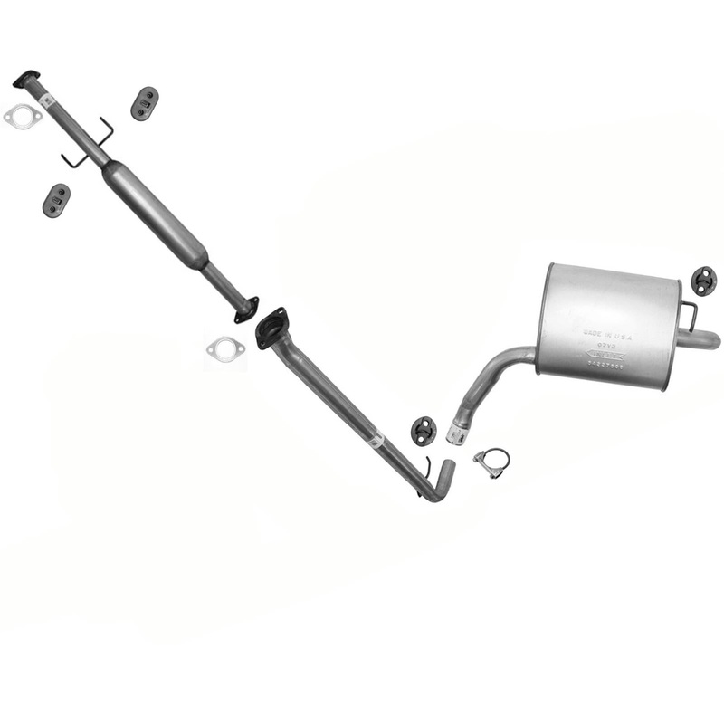 Resonator Extension Pipe Muffler Exhaust System for Hyundai Sonata 2.4L 2006-08