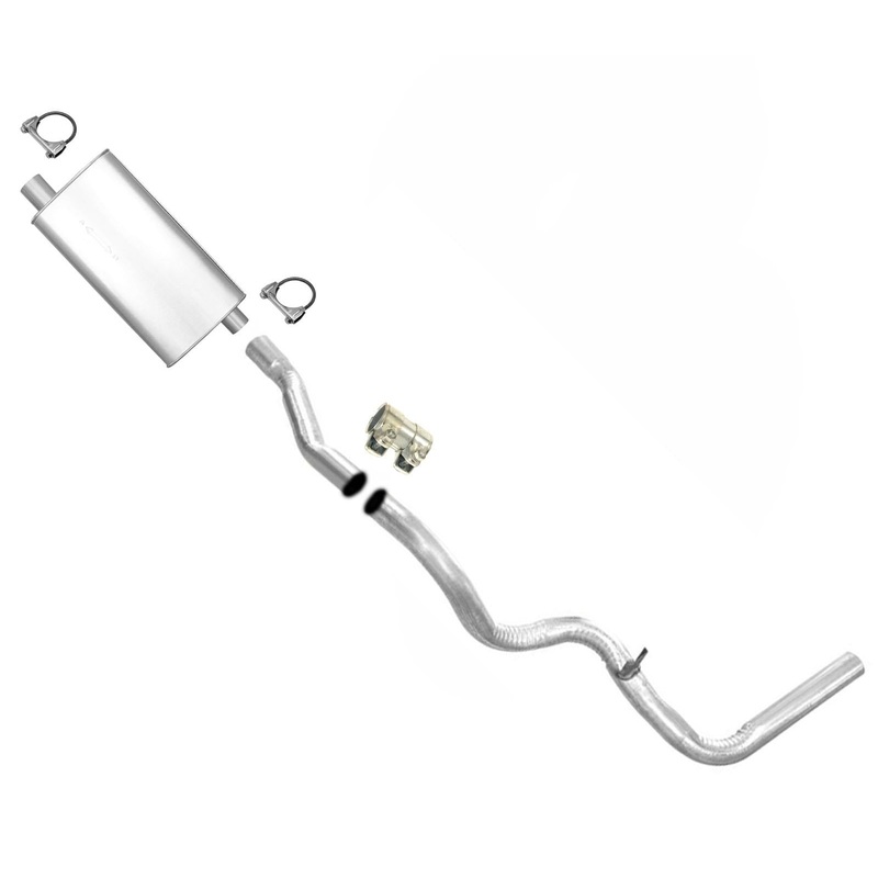 Weld On Muffler and Tail Pipe for 88-93 Chevrolet K1500 Pick Up 4.3L 5.0L 131.5