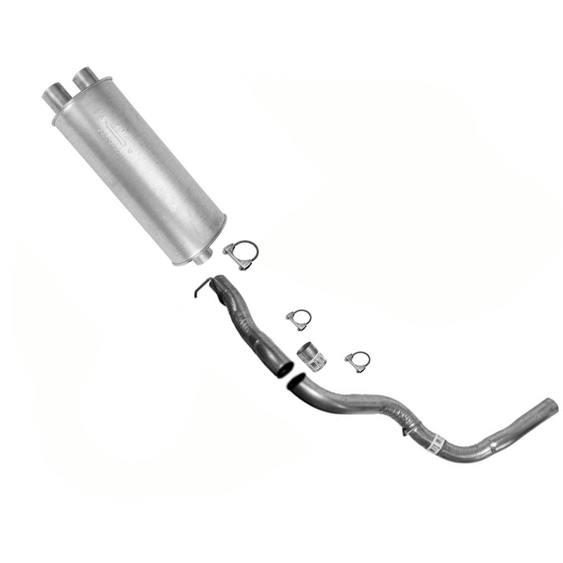 Weld on Rear Muffler and Tail Pipe For 1996-00 3500 GMC Pick Up Over 8500LB GVW