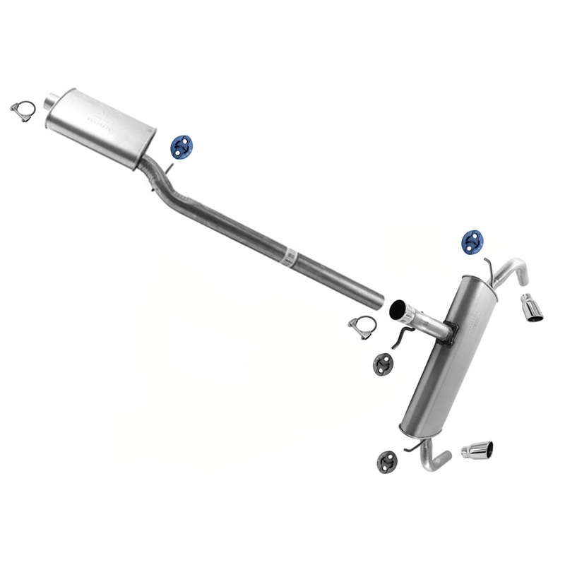 Weld On Resonator Extension Pipe Rear Muffler For Chevrolet Equinox 3.0L 10-12