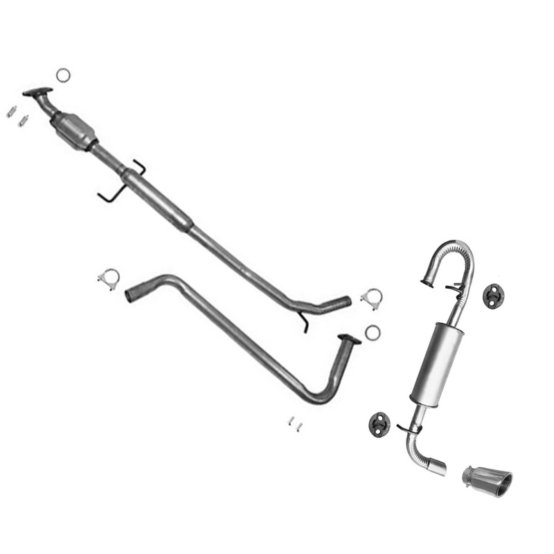 Catalytic Converter Resonator & Muffler Exhaust System For Scion TC 2011-2016