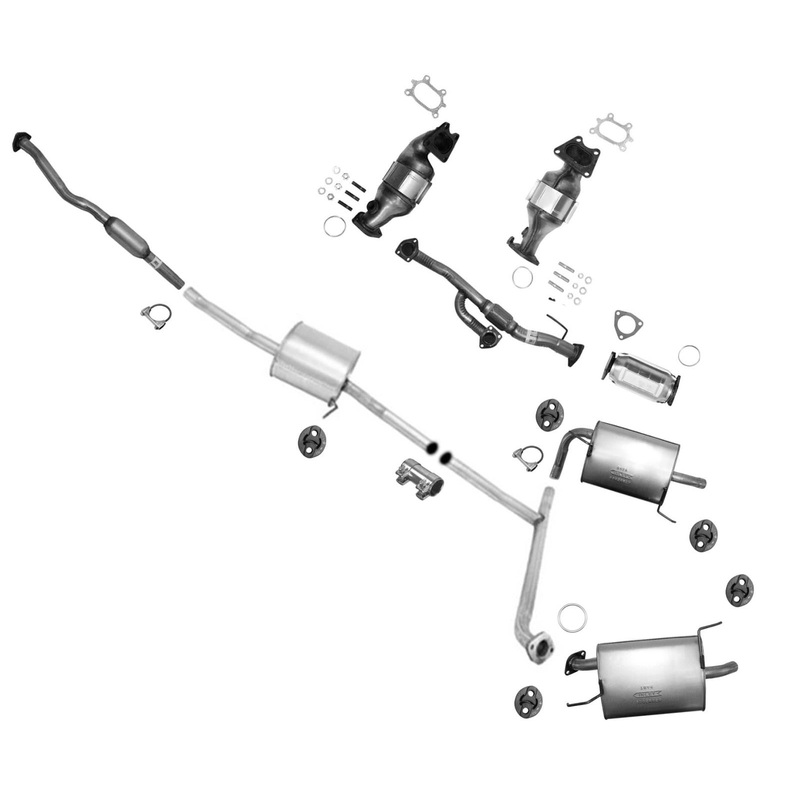 Catalytic Converters Dual Exhaust System for 03-05 Honda Accord 3.0L V6 4 Door