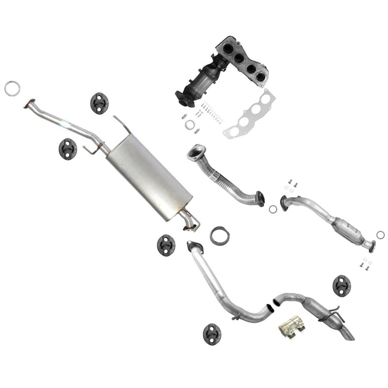 Catalytic Converters Muffler Tail Pipe For Toyota Rav4 2.5L Gasoline 2013-2018