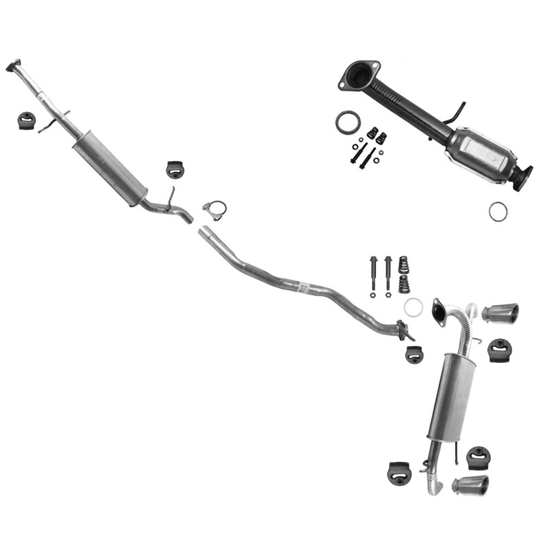 Converter Extension Pipe Dual Rear Muffler Exhaust System For Acura RDX 2007-12