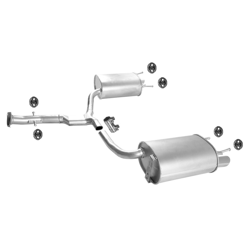 Dual Rear Mufflers Y Pipe For Lexus IS250 2006-2013 RWD & AWD Models