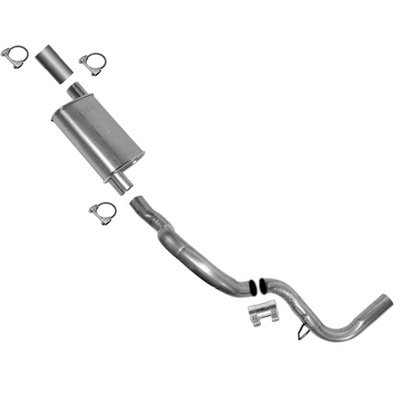 Economy Muffler Tail Pipe Exhaust for 97-03 Ford E150 E250 5.4 138" Wheelbase