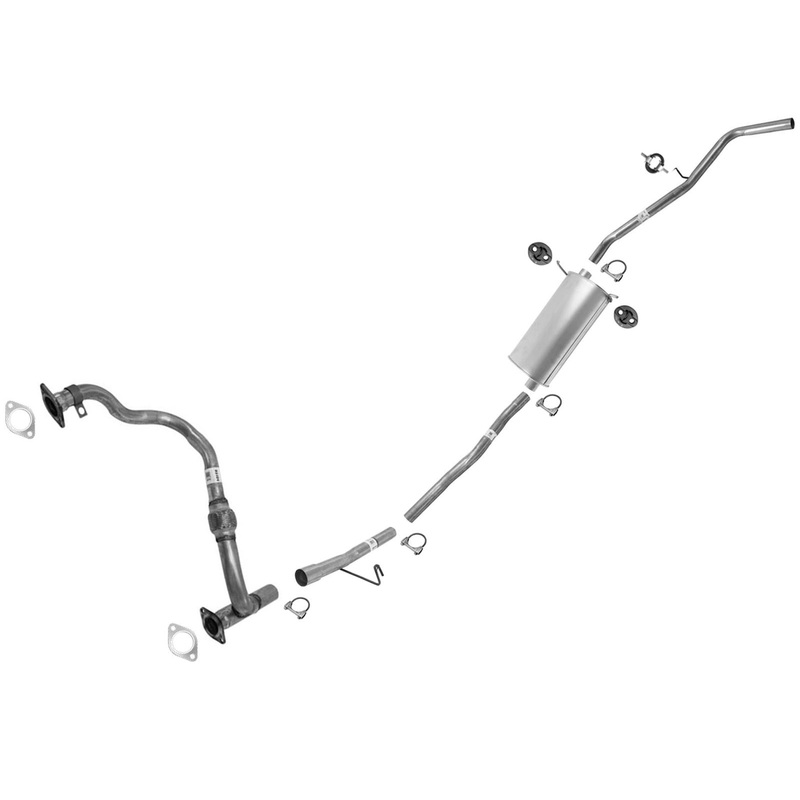 Exhaust Flex Pipe Ext Pipe Muffler Tail Pipe For Nissan Frontier Crew Cab 03-04