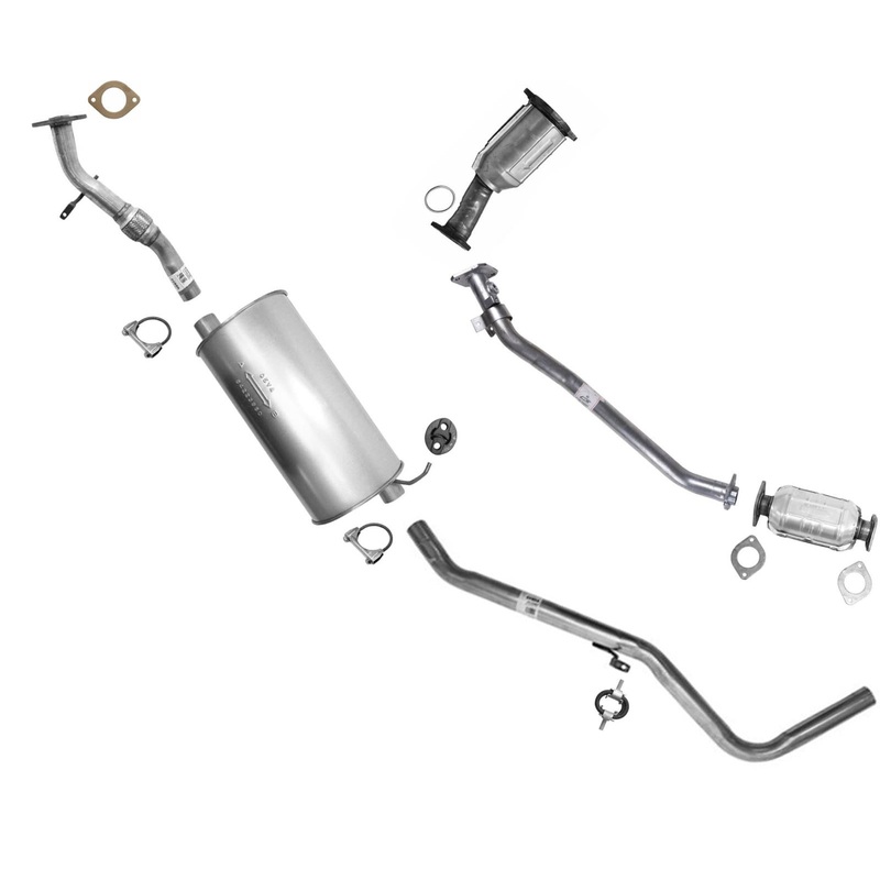 Exhaust Muffler Tail Pipe for Nissan Frontier RWD 2.4 01-04 Extended Cab 116.1"