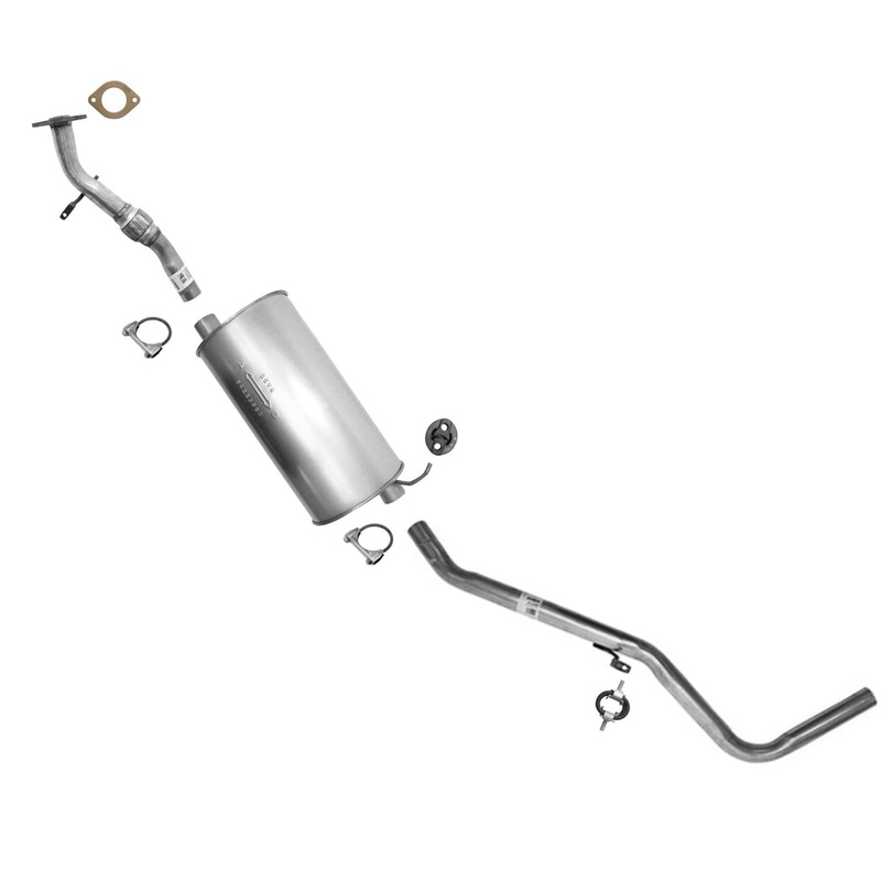 Exhaust Muffler Tail Pipe for Nissan Frontier RWD 2.4 2001 Regular Cab 104.3"