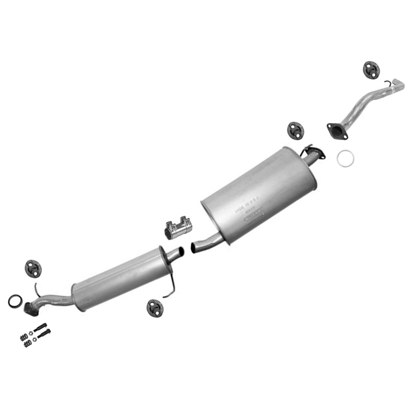 Exhaust System Resonator Pipe Muffler Tail Pipe for Honda Element 2003-2011
