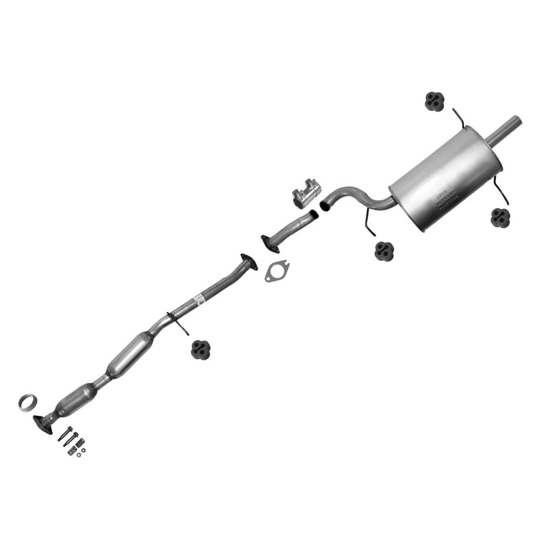 Exhaust System Resonator Pipe Muffler Tail Pipe For Subaru Forester 03-2005 2.5