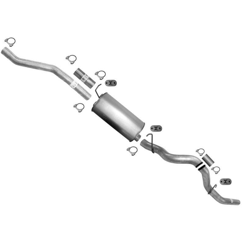 Ext Pipe Rear Muffler Tail Pipe for Chevrolet 2500HD 2001-2006 Pick Up 6.0 8.1L