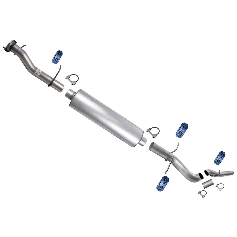 Flex Pipes Muffler Tail Pipe For GMC Sierra 2500HD 6.0L 11-17 W/ 144" Wheelbase