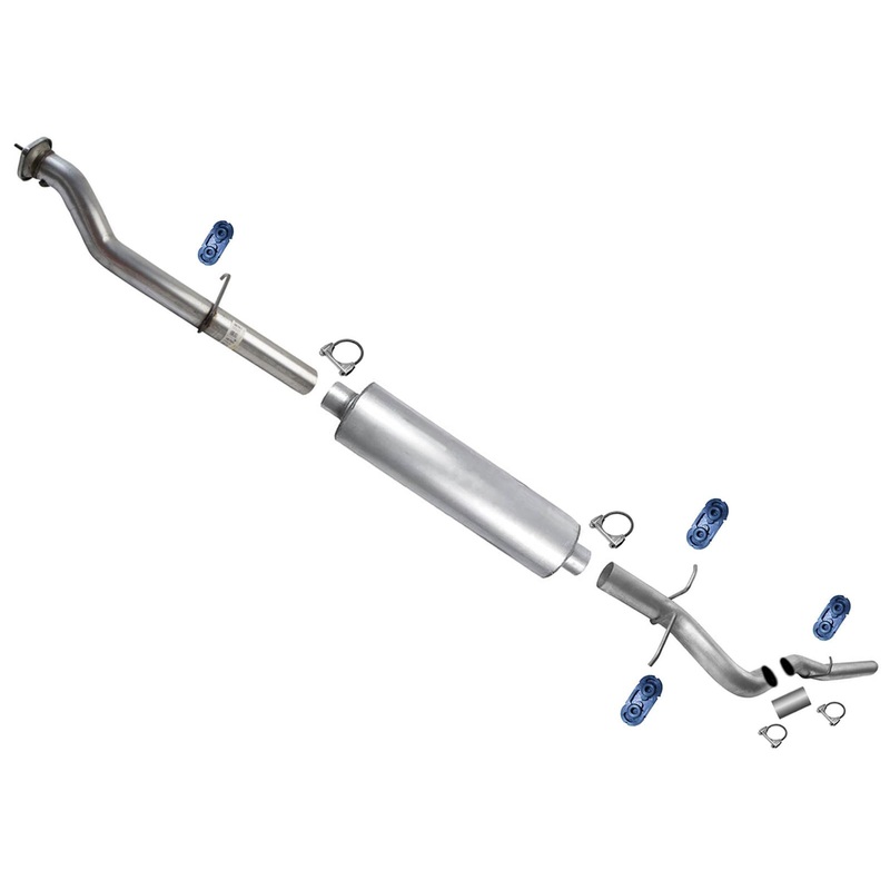 Flex Pipes Muffler Tail Pipe For Sierra 2500HD 6.0L 2011-17 W/ 158.1" Wheelbase