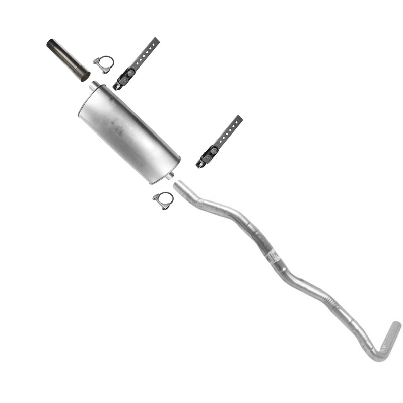 For Chevrolet S10 Pick Up V6 88-91 Rear Wheel Drive Weld on Muffler & Tail Pipe