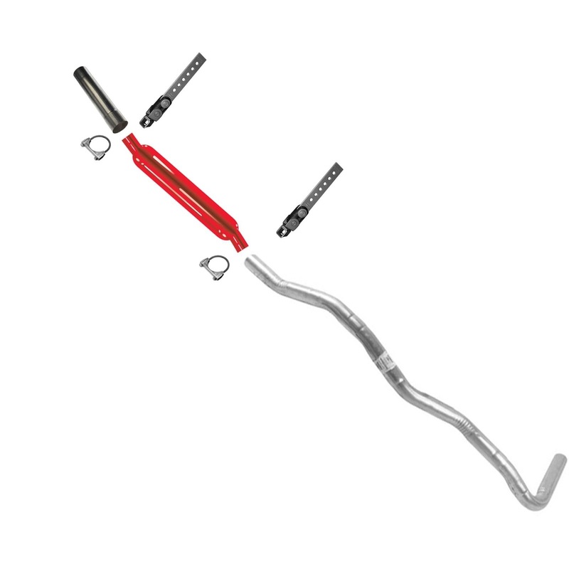 For Chevrolet S10 Pick Up V6  88-91 RWD Performance Weld on Muffler & Tail Pipe