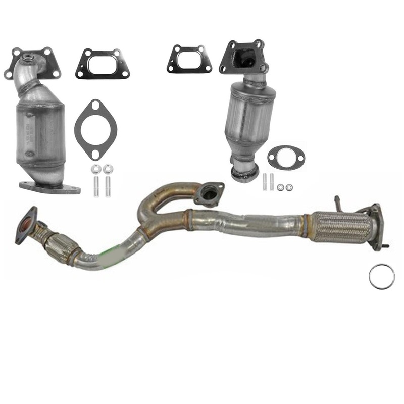 Front Converters Engine Y Flex Pipe w/ Gaskets For Equinox 3.0 3.6L 2012-2017