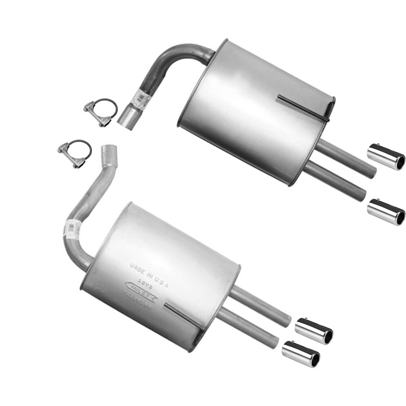 Left and Right Dual Mufflers Made in USA For Nissan Maxima 2004-2008