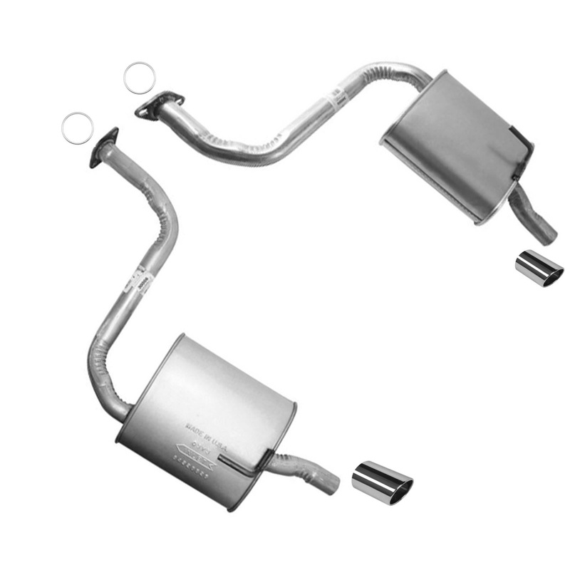 Left and Right Dual Mufflers Made in USA For Nissan Maxima 2009-2017