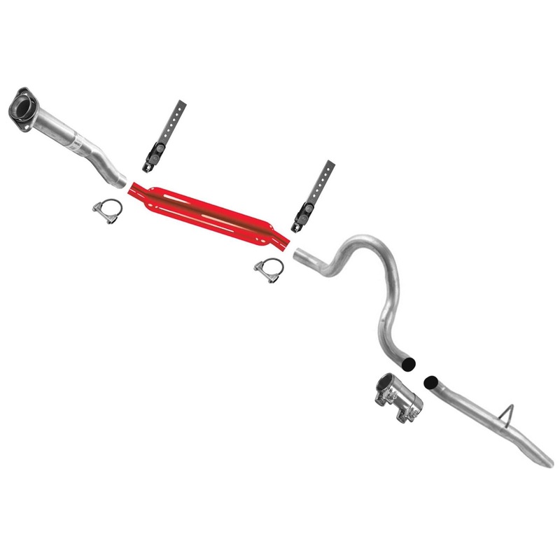 Performance Cherry Bomb Muffler Exhaust Pipe For Ford Mustang 3.8L 1994-1998