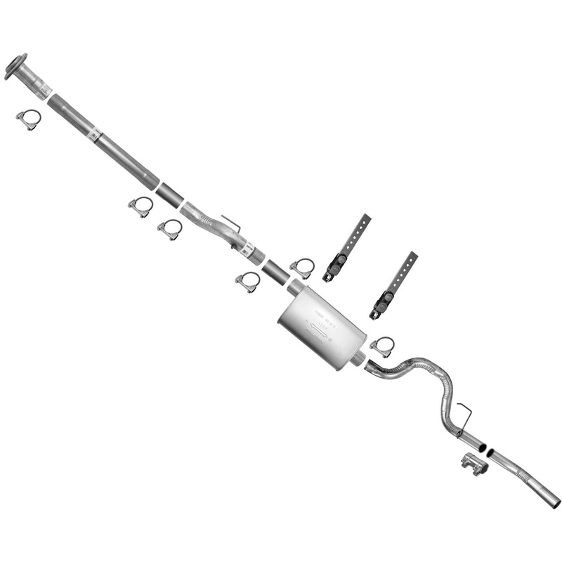 Performance Muffler Extension Pipes Tail Pipe Exhaust System For Ford F150 04-14
