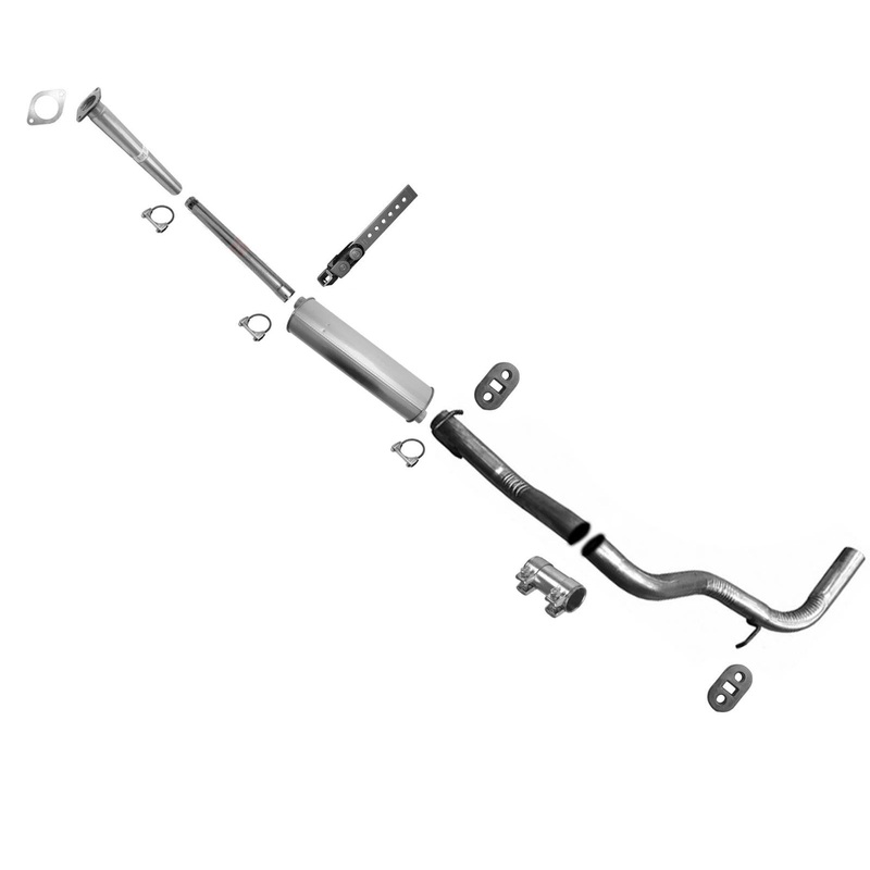 Pipe Muffler Tail Pipe Exhaust System For Chevrolet Express Van 1500 2500 10-17